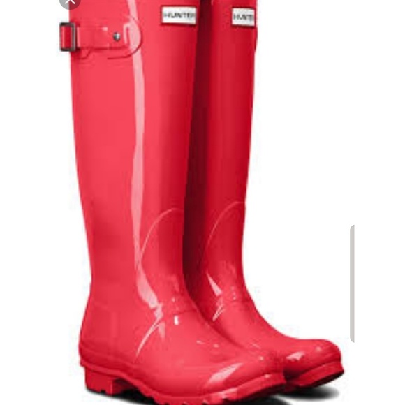 Hunter Shoes - NEW HUNTER original rain boots high gloss pink